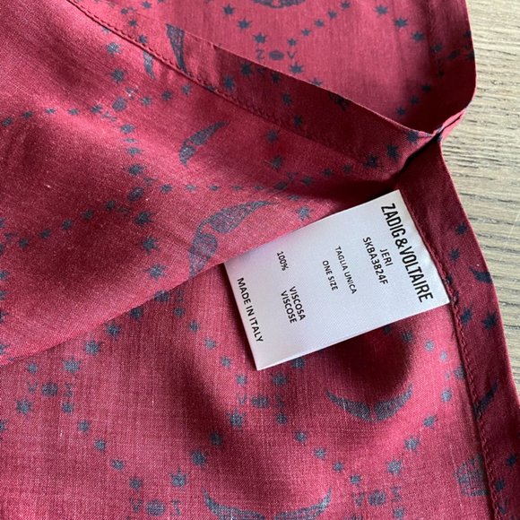 NWT Zadig Burgundy Short Kaftan - Picture 8 of 11